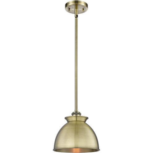 Adirondack 1 Light 8.13 inch Antique Brass Mini Pendant Ceiling Light