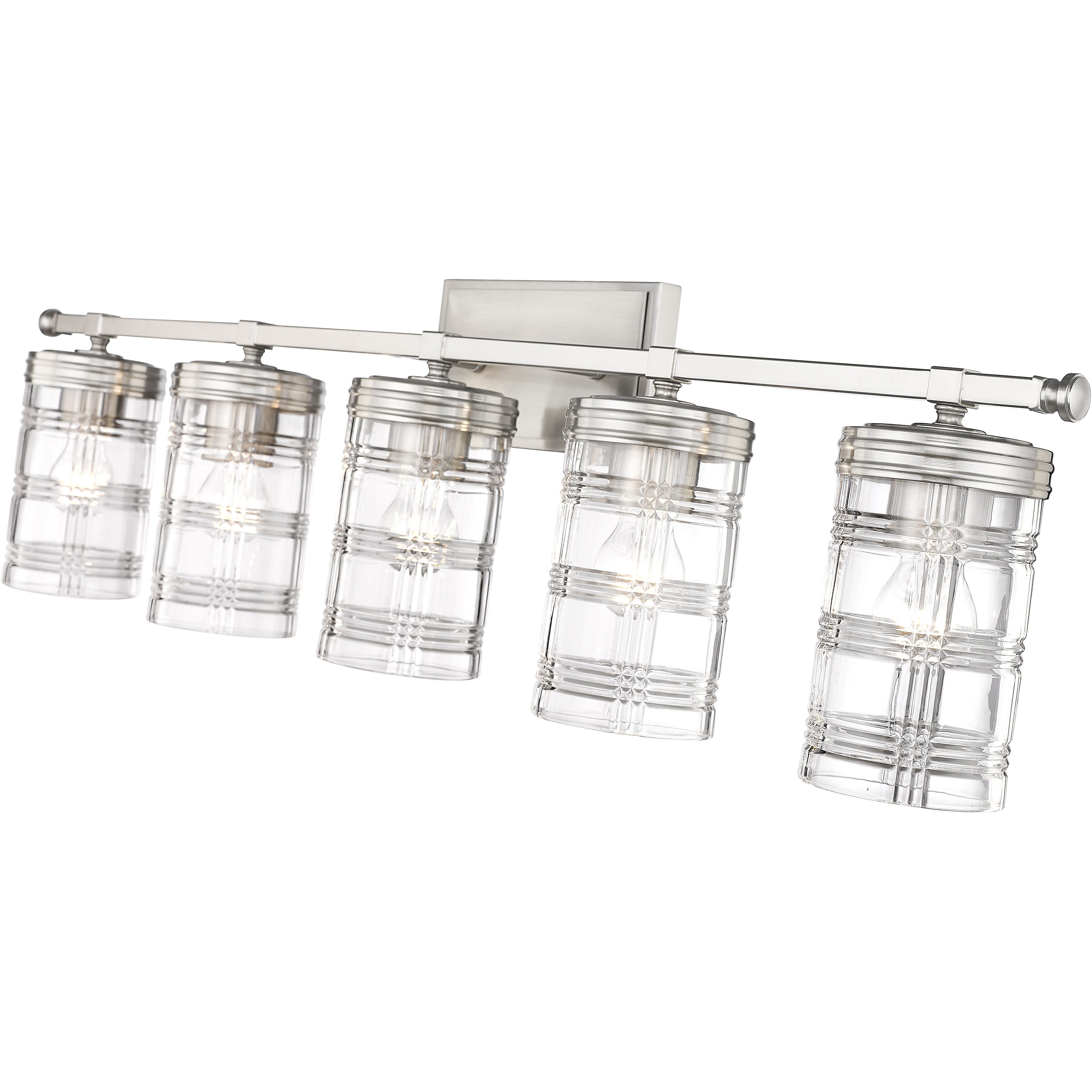 Archer 5 Light 38 inch Brushed Nickel Vanity Wall Light