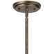 Hampton 1 Light 7 inch Brushed Bronze Indoor Mini Pendant Ceiling Light