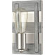 Brigantine 1 Light 5 inch Satin Nickel with Weathered Gray Vanity Light Wall Light