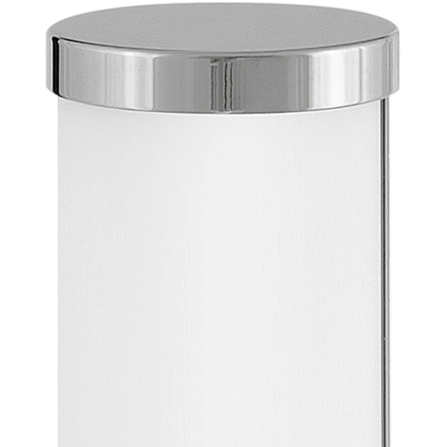 Zevi LED 5 inch Polished Nickel with Lacquered Brass Vanity Light Wall Light, Vertical