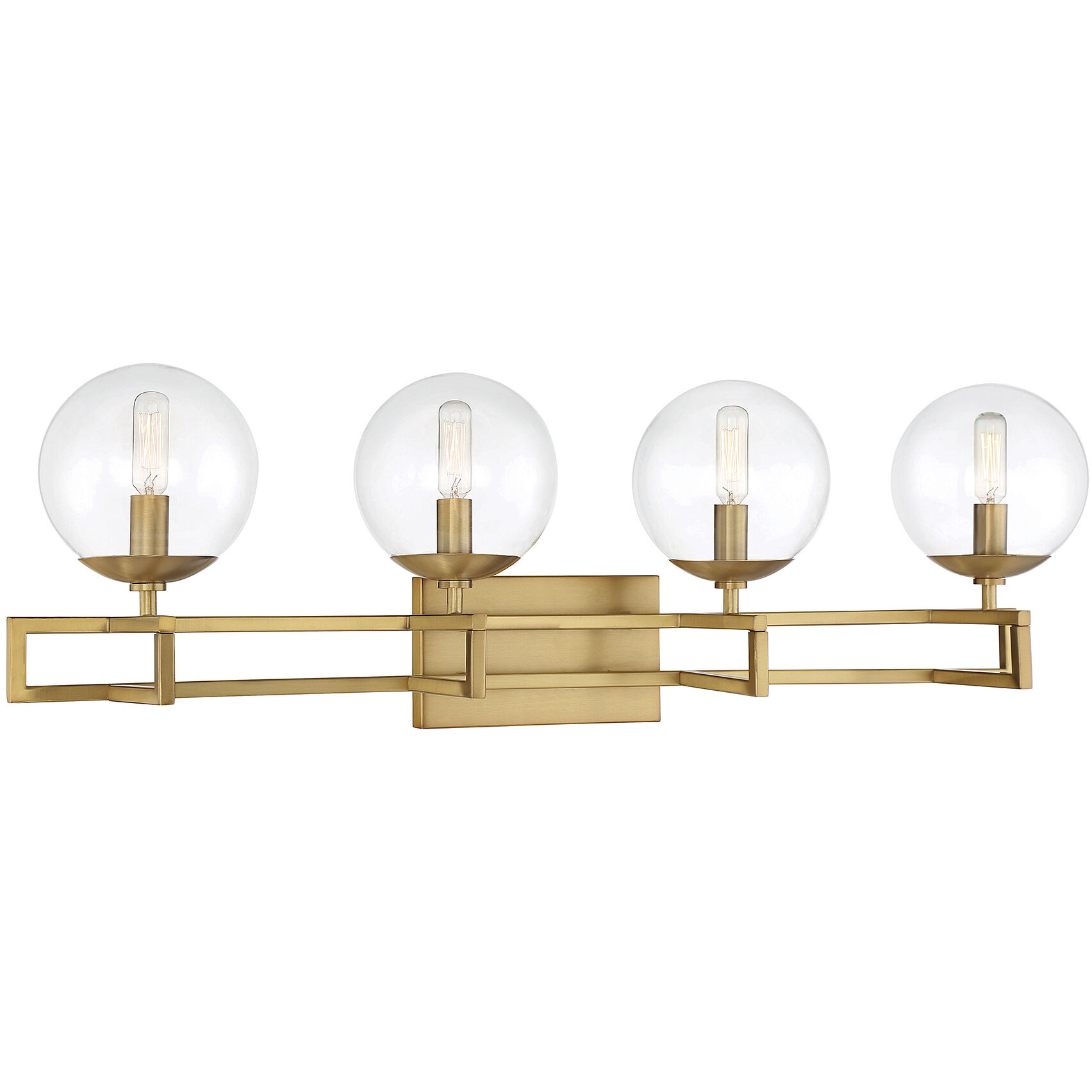 Crosby 4 Light 33 inch Warm Brass Bathroom Vanity Light Wall Light, Essentials