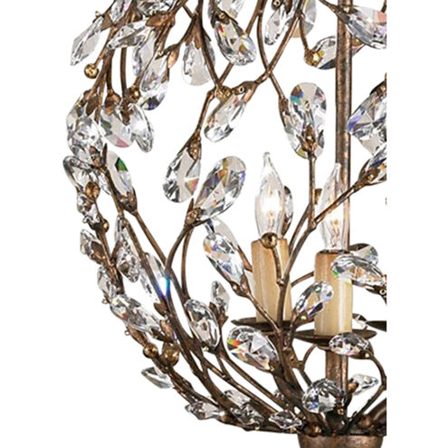Crystal Bud 3 Light 13 inch Cupertino Chandelier Ceiling Light