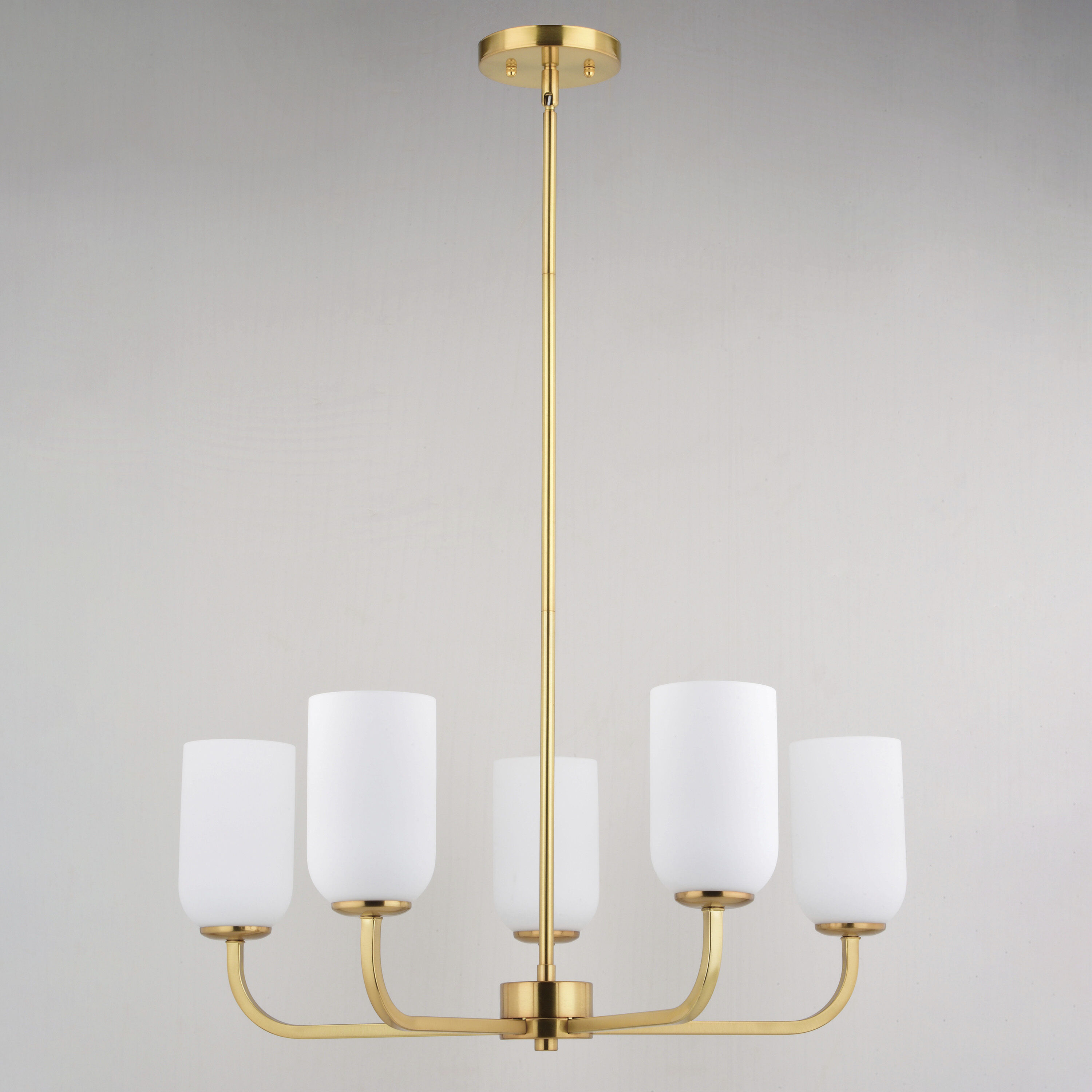 Shelby LED 26 inch Natural Brass Chandelier Ceiling Light
