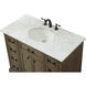 Americana 42 X 22 X 35 inch Driftwood Vanity Sink Set