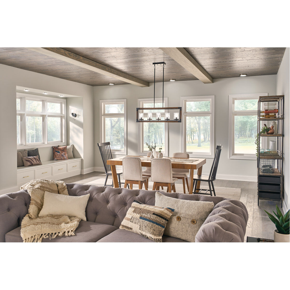 Zeo LED 7 inch Brushed Nickel Flush Mount Light Ceiling Light in 3000K