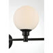 Cordelia 5 Light 47 inch Black Bath Sconce Wall Light