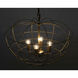 Mo 4 Light 19.5 inch Antique Brass Pendant Ceiling Light