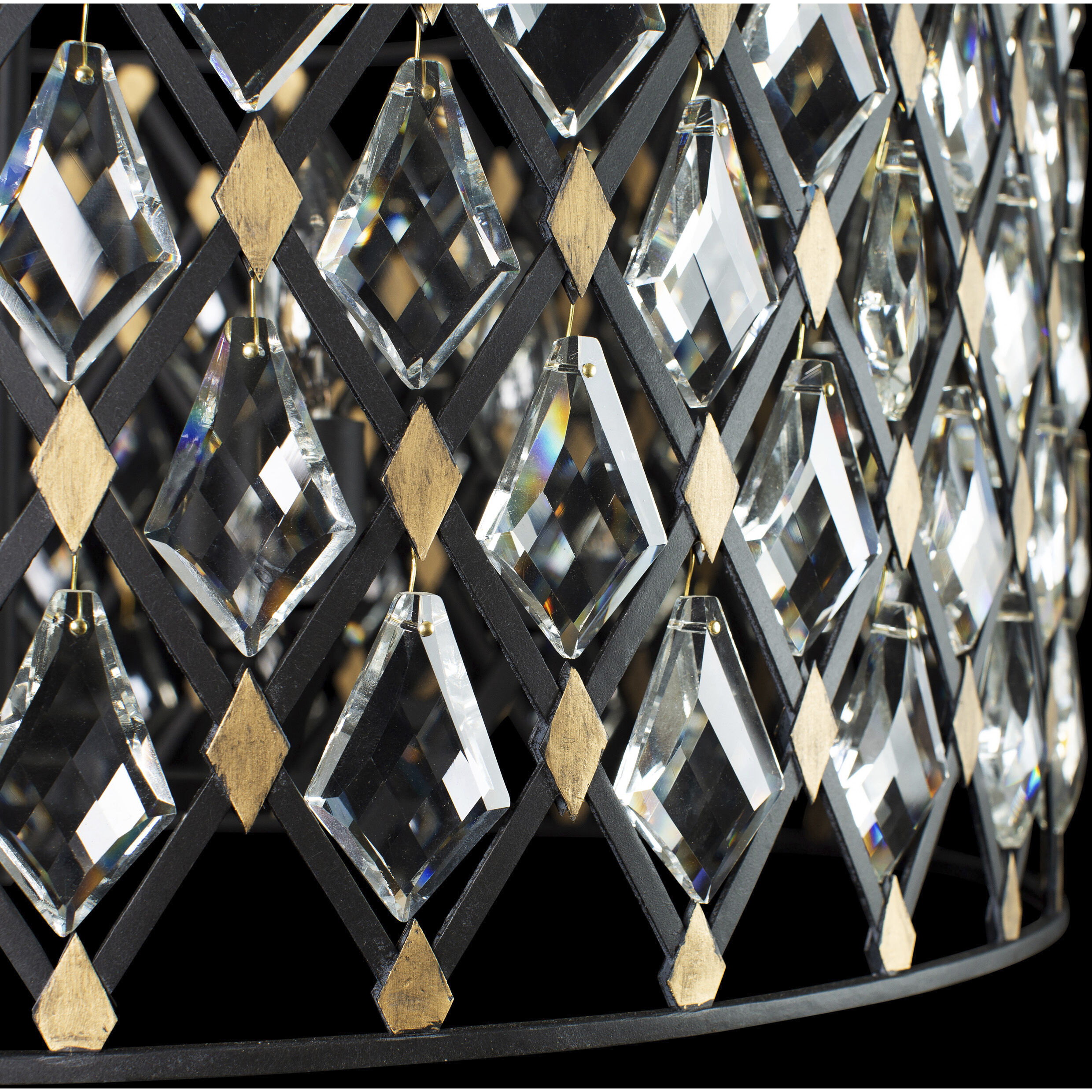 Windsor 6 Light 25 inch Carbon/Havana Gold Pendant Ceiling Light