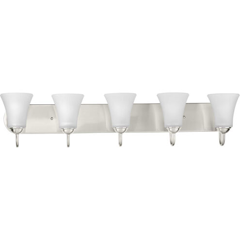 Classic 5 Light 36 inch Brushed Nickel Bath Vanity Wall Light