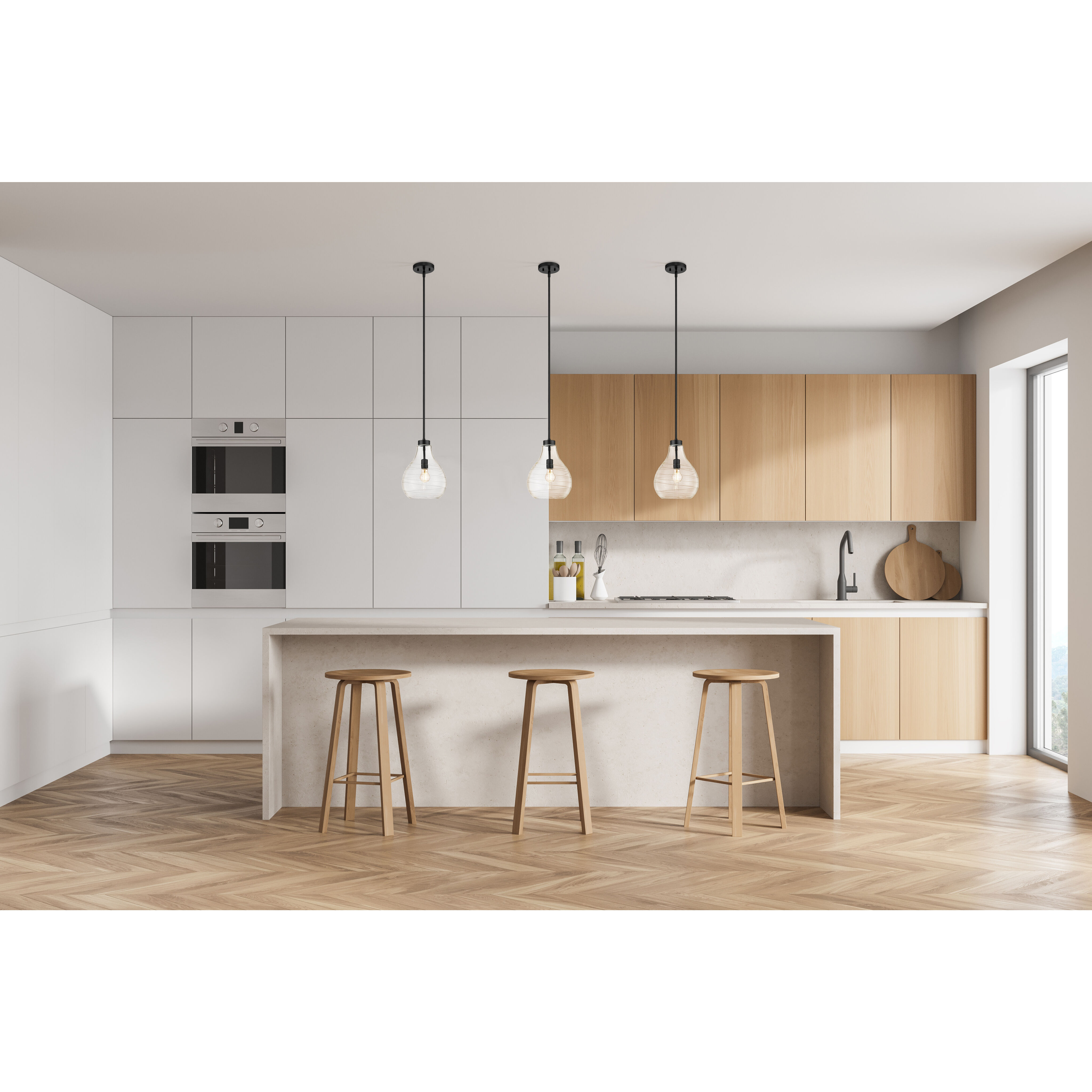 Bon Air 1 Light 10 inch Matte Black Pendant Ceiling Light