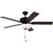 Linden DC 52 LED 52 inch Midnight Black Ceiling Fan
