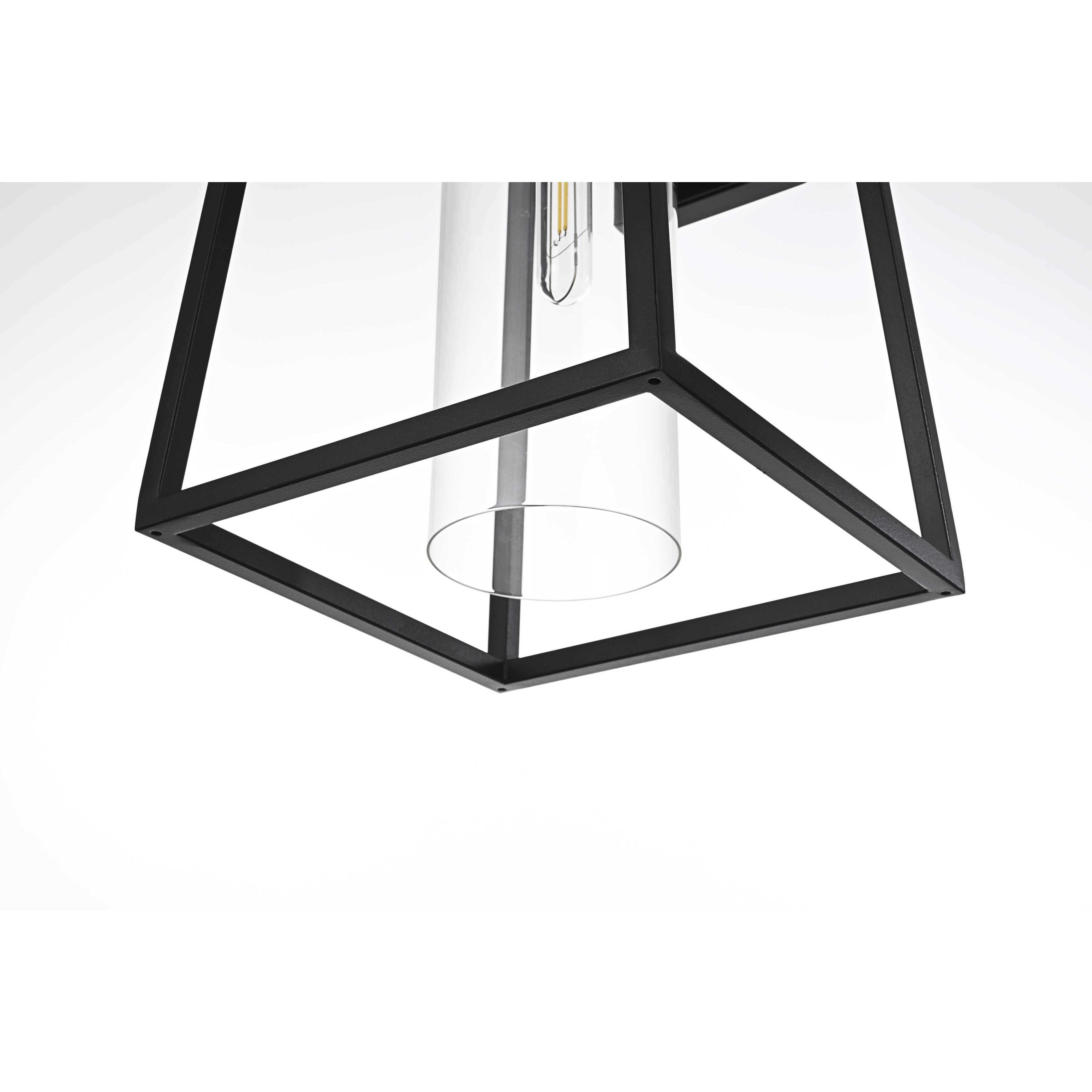 Lambert 1 Light 18 inch Black Outdoor Wall Sconce