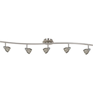 Serpentine 5 Light 120V Dark Bronze Rail Fixture Ceiling Light