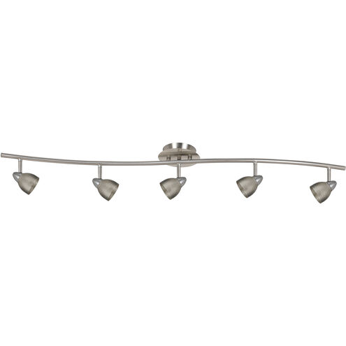 Serpentine 5 Light 120V Dark Bronze Rail Fixture Ceiling Light