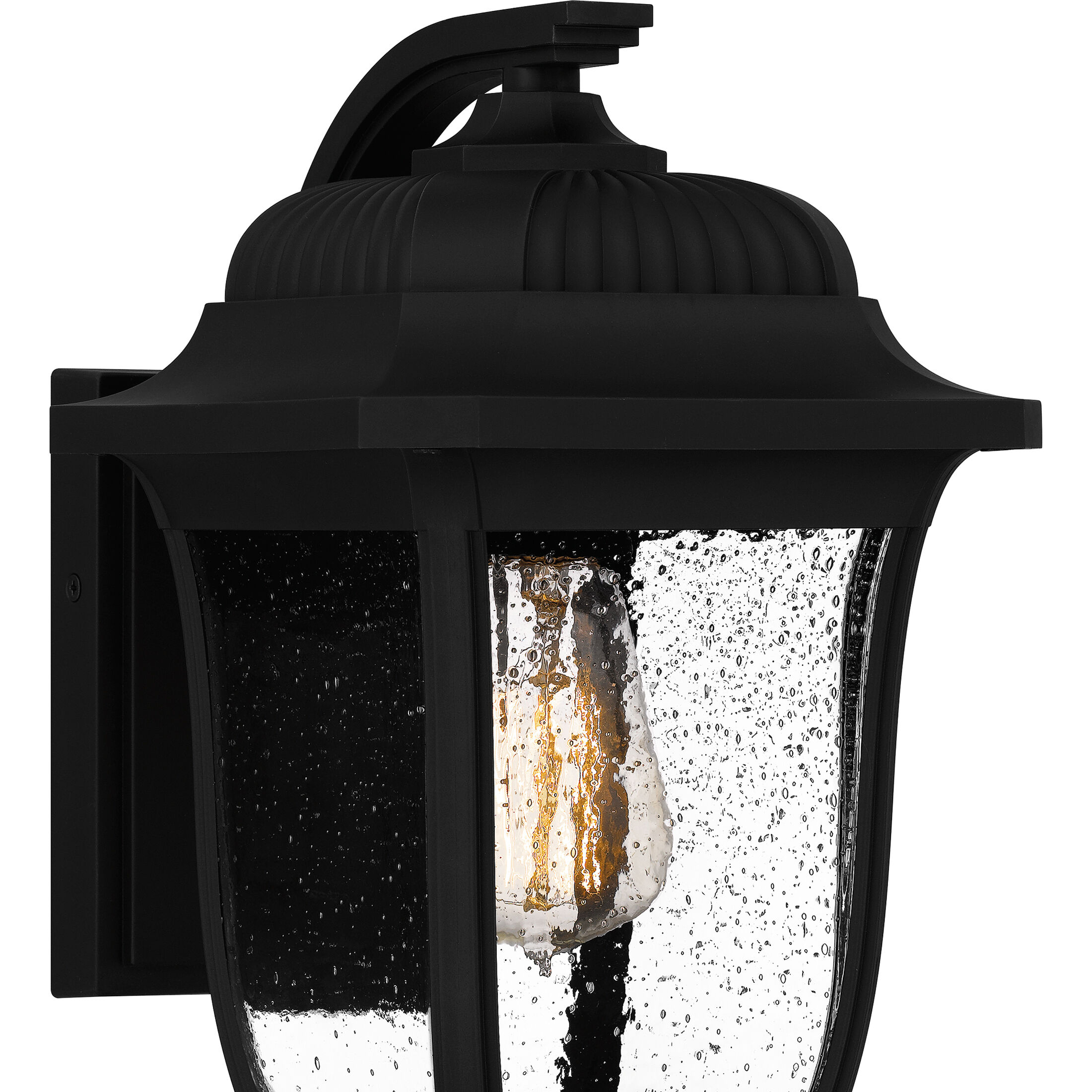 Mulberry 1 Light 14 inch Matte Black Outdoor Wall Lantern
