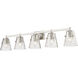 Analia 5 Light 45.75 inch Brushed Nickel Vanity Wall Light