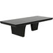 Ward 68 X 28 inch Hand Rubbed Black Coffee Table