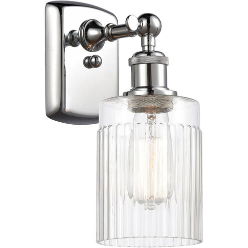 Ballston Hadley LED 4.5 inch Polished Chrome Sconce Wall Light in Clear Glass, Ballston