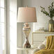 Signature 32 inch 150 watt Glimmer Bronze Table Lamp Portable Light