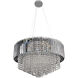 Adaliz 12 Light 24 inch Chrome Pendant Ceiling Light in Swarovski Elements Clear