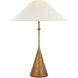 Kelly Wearstler Zealous 30 inch 15.00 watt Museum Brass Table Lamp Portable Light