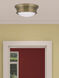 Astor 3 Light 16 inch Antique Brass Flush Mount Ceiling Light