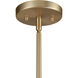 Wallace LED 19.5 inch Brushed Gold Chandelier Ceiling Light
