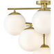 Julep 9 Light 24 inch Lacquered Brass Semi-flush Mount Ceiling Light