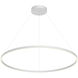 Cerchio LED 47.25 inch White Pendant Ceiling Light
