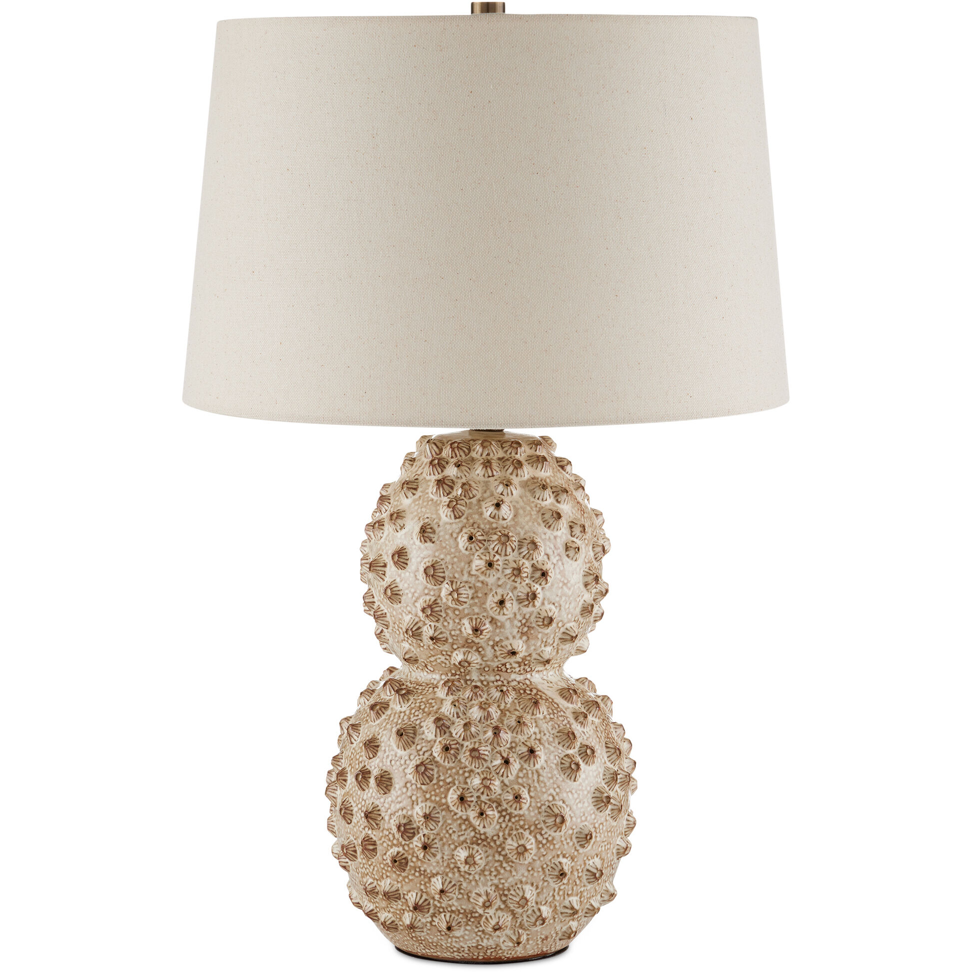 Barnacle 26.5 inch 150 watt Ivory/Brown Table Lamp Portable Light