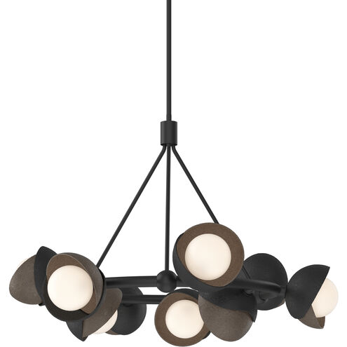 Brooklyn 9 Light 32 inch Black and Bronze Ring Pendant Ceiling Light in Black/Bronze