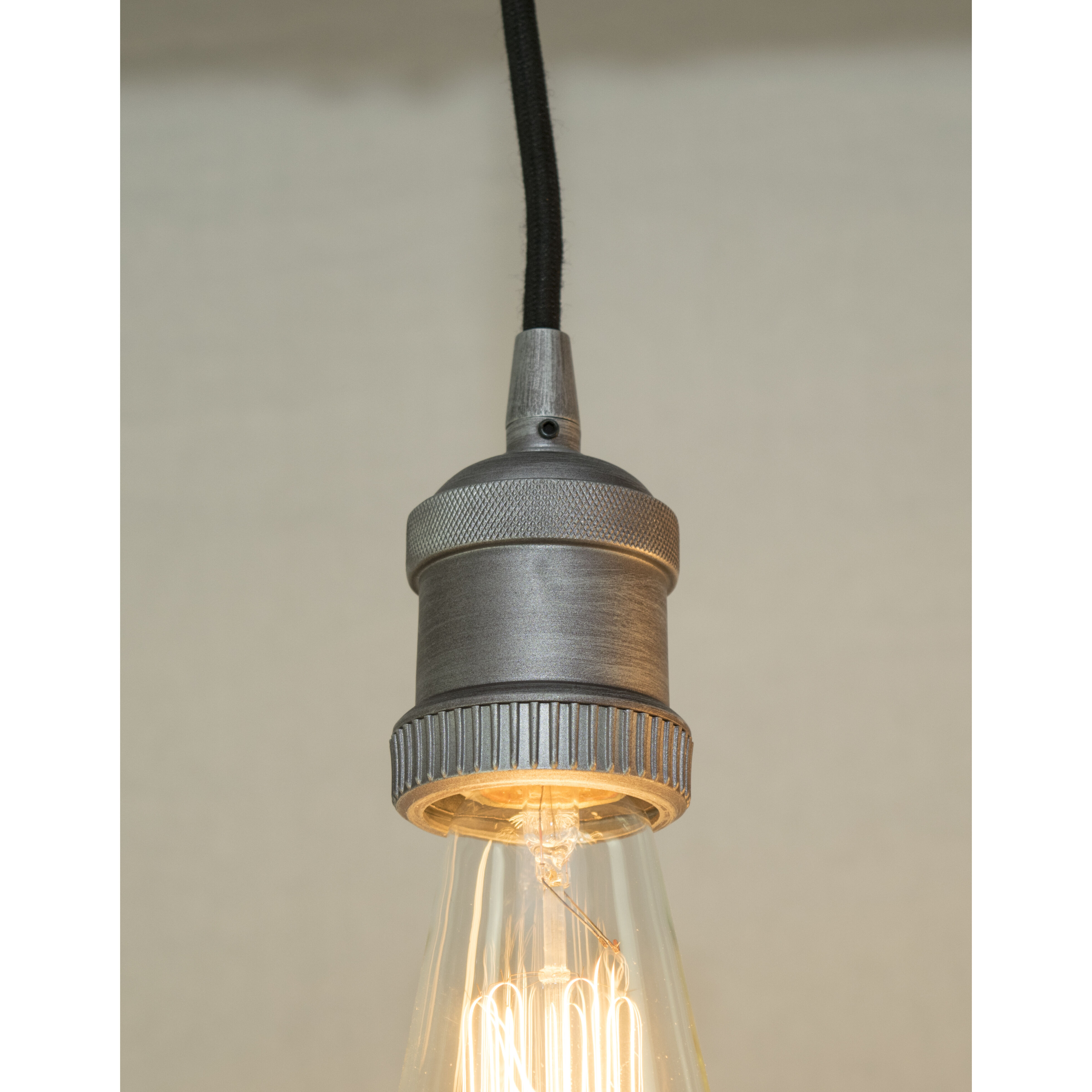 Early Electric 4 Light 5 inch Weathered Zinc Multi-Light Pendant Ceiling Light