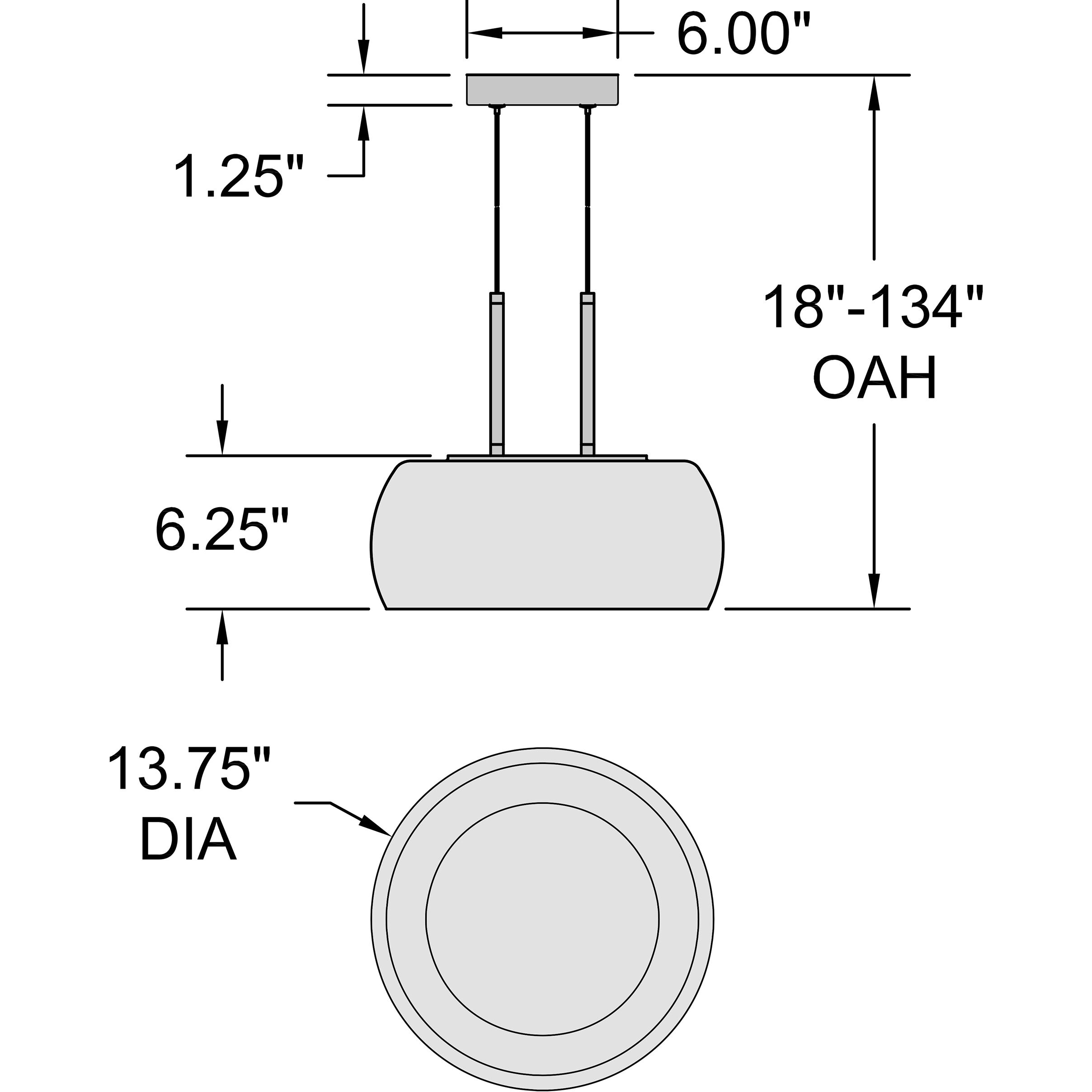 Chloe LED 13.75 inch Matte Black and Smoke Pendant Ceiling Light