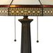 Stone Filigree 24 inch 60.00 watt Bronze with Multicolor Table Lamp Portable Light