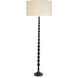 Arabella 63.98 inch 60 watt Piano Black and Black Granite Base Floor Lamp Portable Light