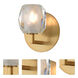 Stella Wall Sconce Wall Light in Winter Brass