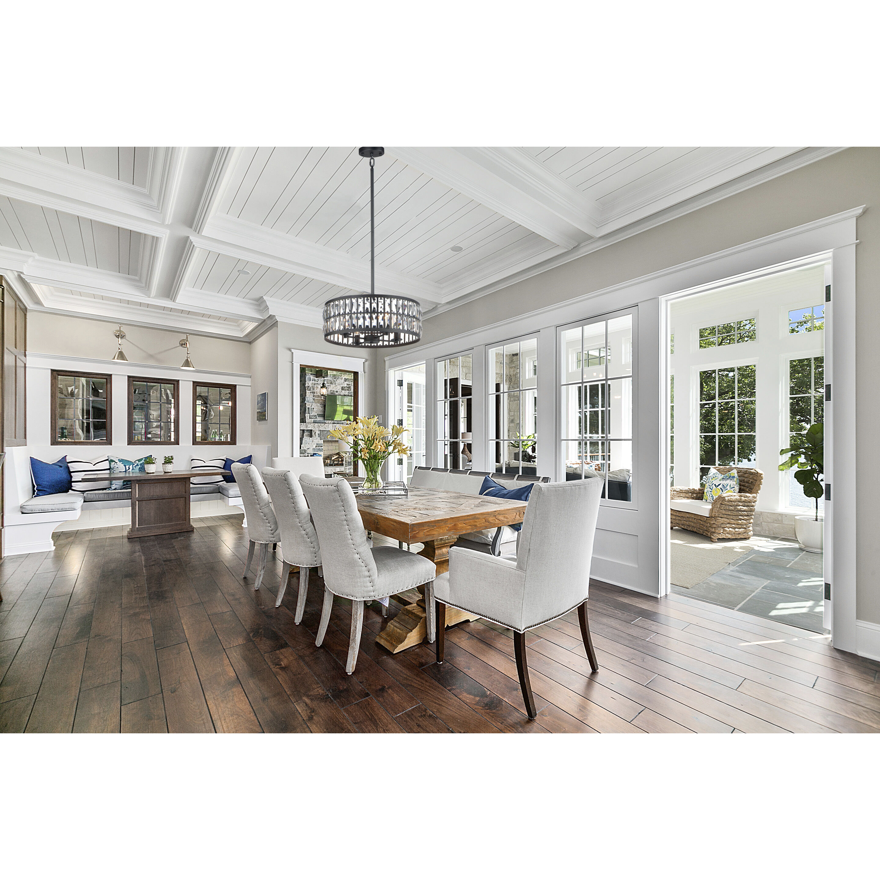 Madeline 4 Light 20 inch Black Multi-Light Pendant Ceiling Light