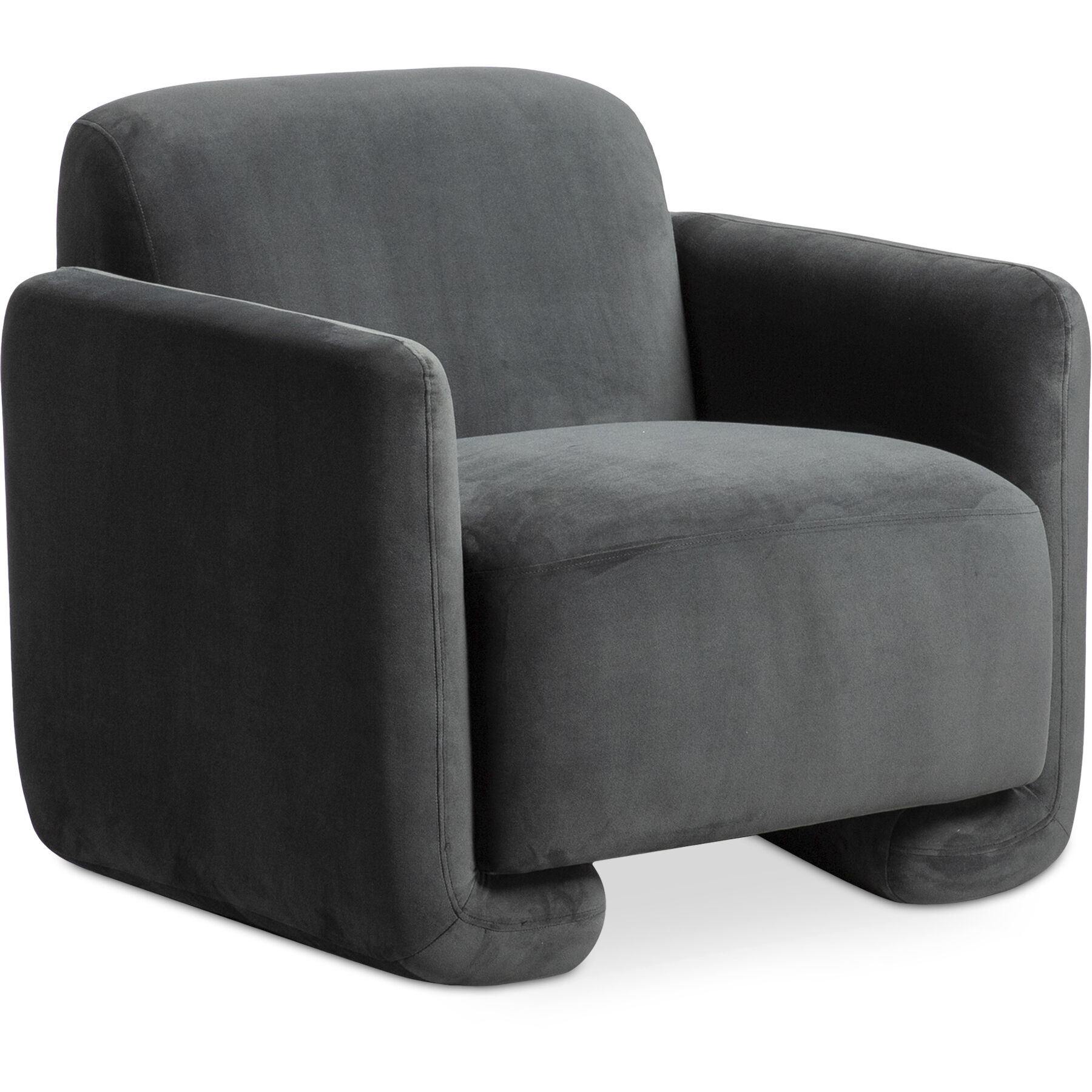 Fallon Grey Slipper Chair, Accent Chair