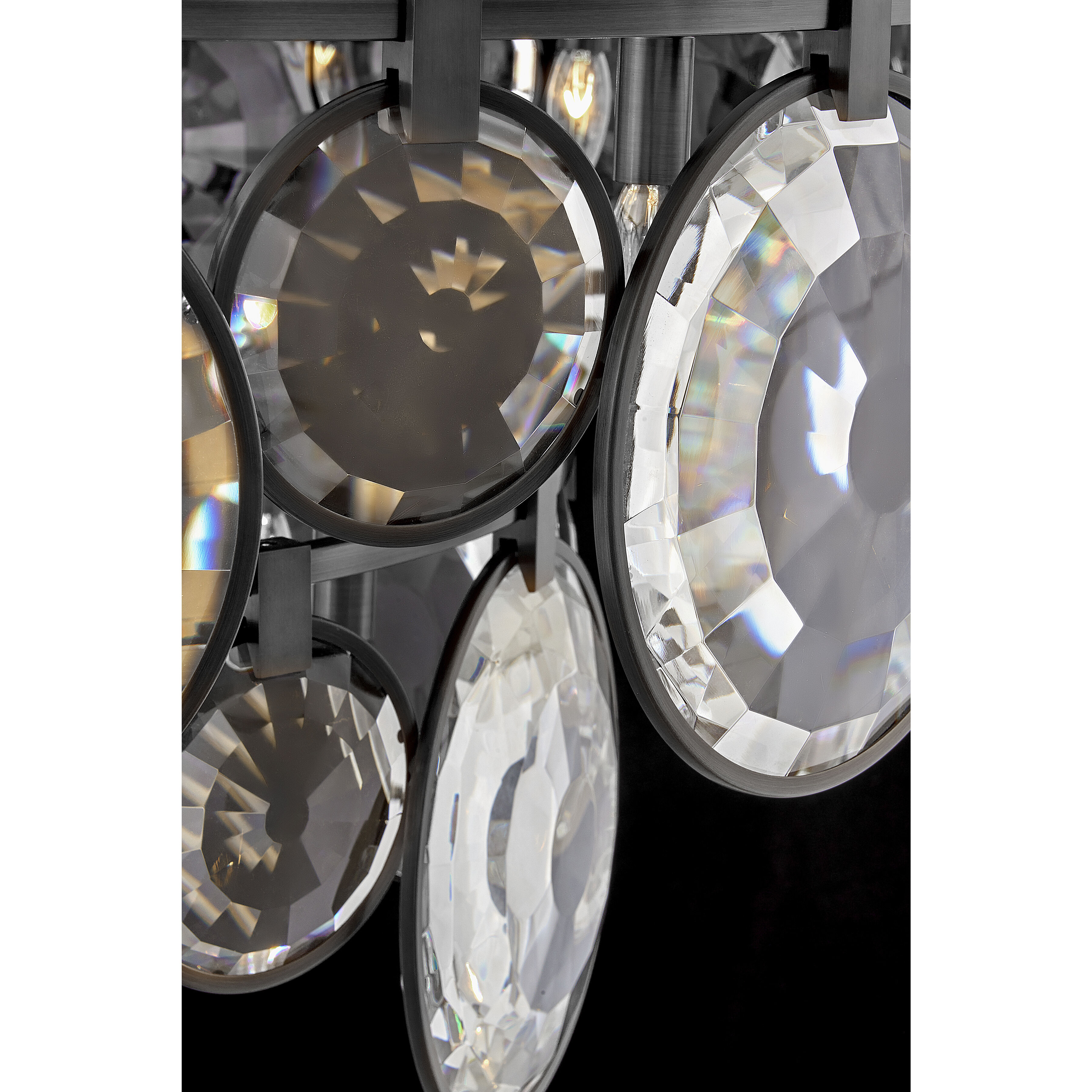 Nala LED 40 inch Black Chandelier Ceiling Light