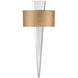 Palladian Wall Sconce Wall Light in 10in., Gold Leaf