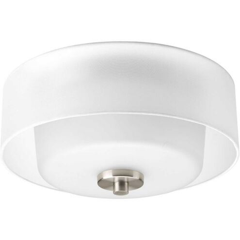 Gladden Pl 2 Light 12 inch Brushed Nickel Flush Mount Ceiling Light