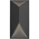 Indio LED 12 inch Black Exterior Wall Sconce