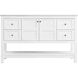 Theo 54 X 34 inch White Bathroom Vanity Cabinet