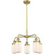 Dover 5 Light 22.5 inch Brushed Brass Chandelier Ceiling Light