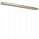 Posh 7 Light 57 inch Silver Multi-Drop Pendant Ceiling Light