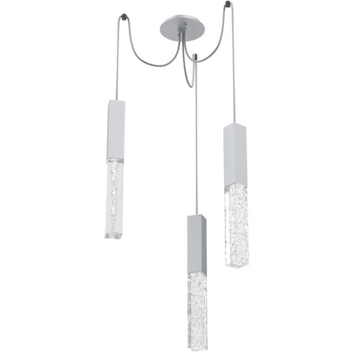 Axis LED 11 inch Classic Silver Swag Multi-Pendant Ceiling Light in 3000K LED