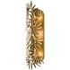 Jardin 3 Light 6 inch Oxidized Gold Leaf ADA Wall Sconce Wall Light