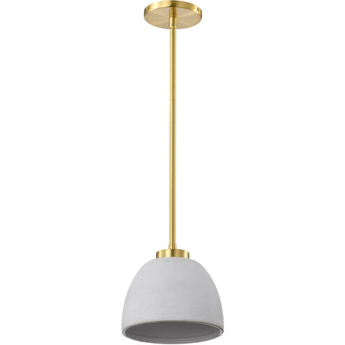 Collins 7.5 inch Brushed Brass Pendant Ceiling Light
