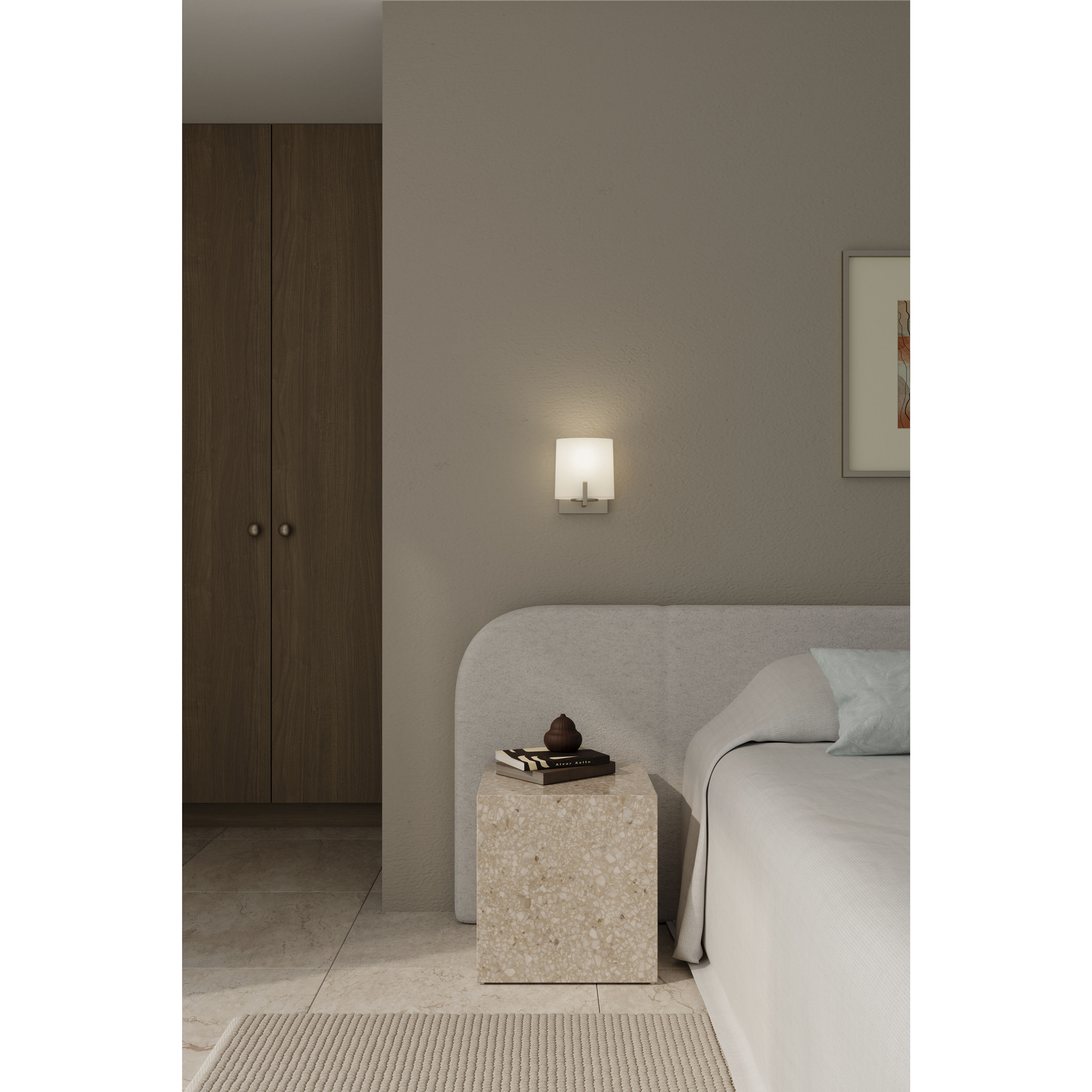 Mirelle 1 Light 6 inch Brushed Nickel Bath Sconce Wall Light